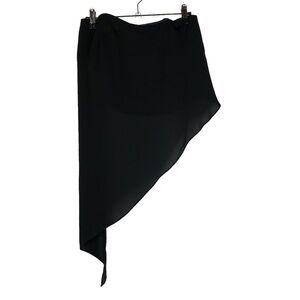 Express Black Asymmetrical Strapless Tank Top XS